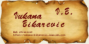 Vukana Bikarević vizit kartica